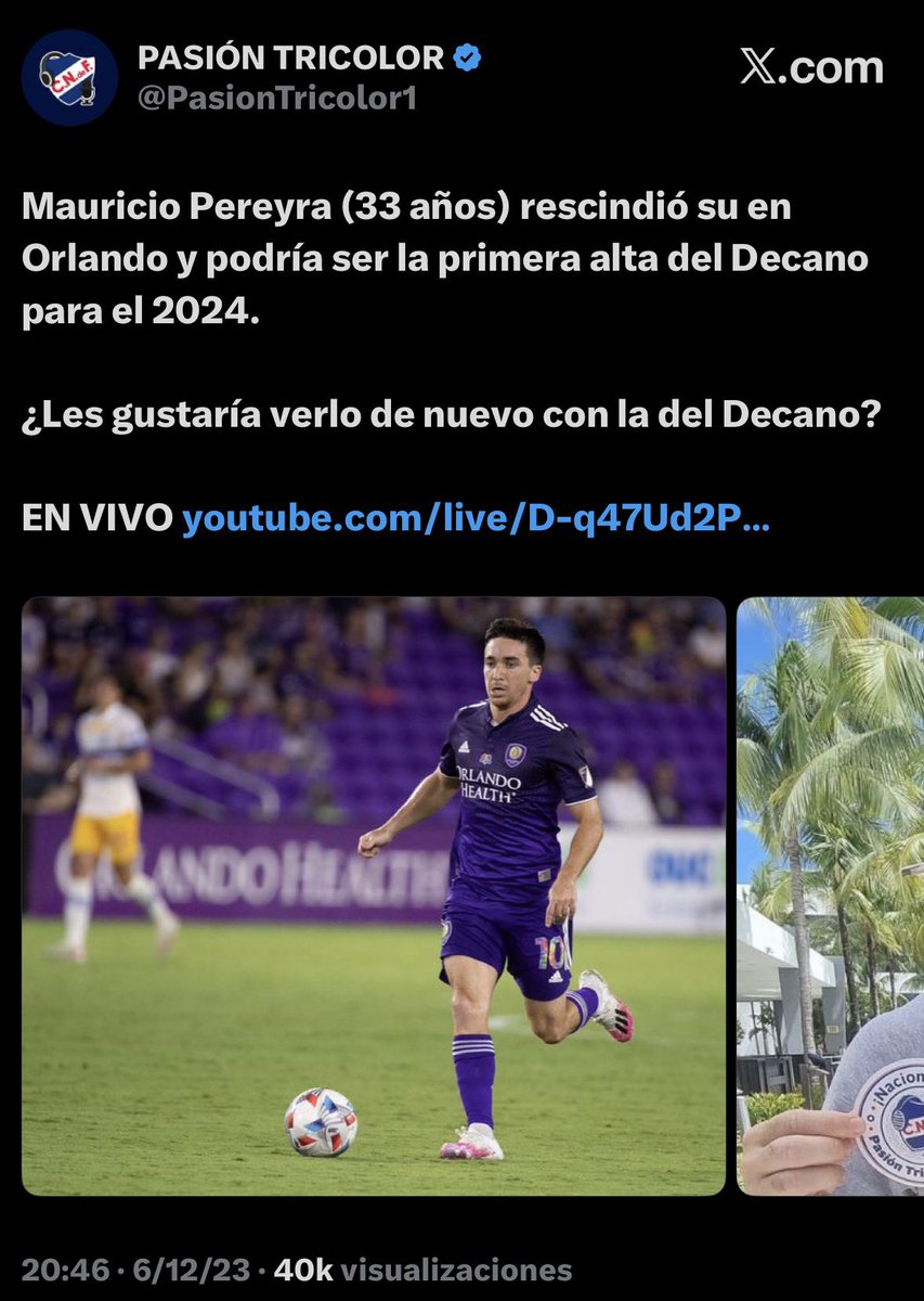 Nico_Hornos's tweet photo. SE ENALTECE LO DE MAURICIO PEREYRA 

Si, Nico fue al lugar que había dejado Mauri que había rescindido para volver a Nacional.

Más Mauri’s y menos Nico’s. https://t.co/ZiDmv8sXAO