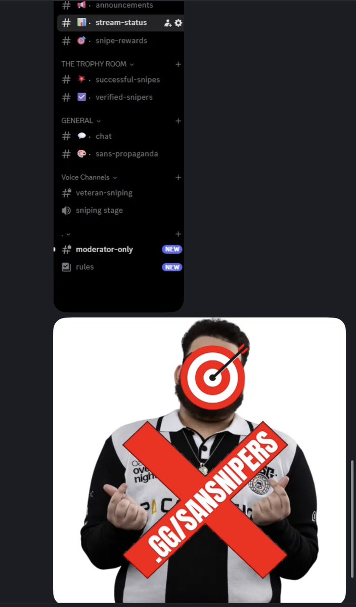 BotLobbyKings's tweet photo. New @cutesansbs sniping discord is up. Doing payouts for proof of games and crashing his games on his team. Integrated bots to notify his stream status on twitch and YouTube. Come get your free money!! #brawlstars https://t.co/kjQMgbDpwj