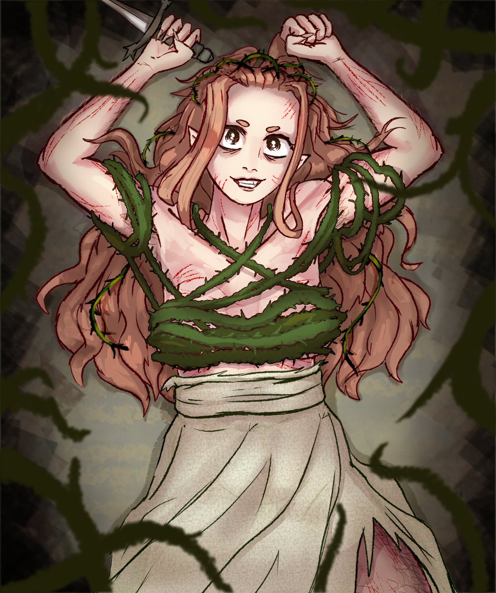 Aavemaito's tweet photo. Witch / Thorn

I couldn't decide which I liked more so I made a variant for both https://t.co/g1X6tMSkyq