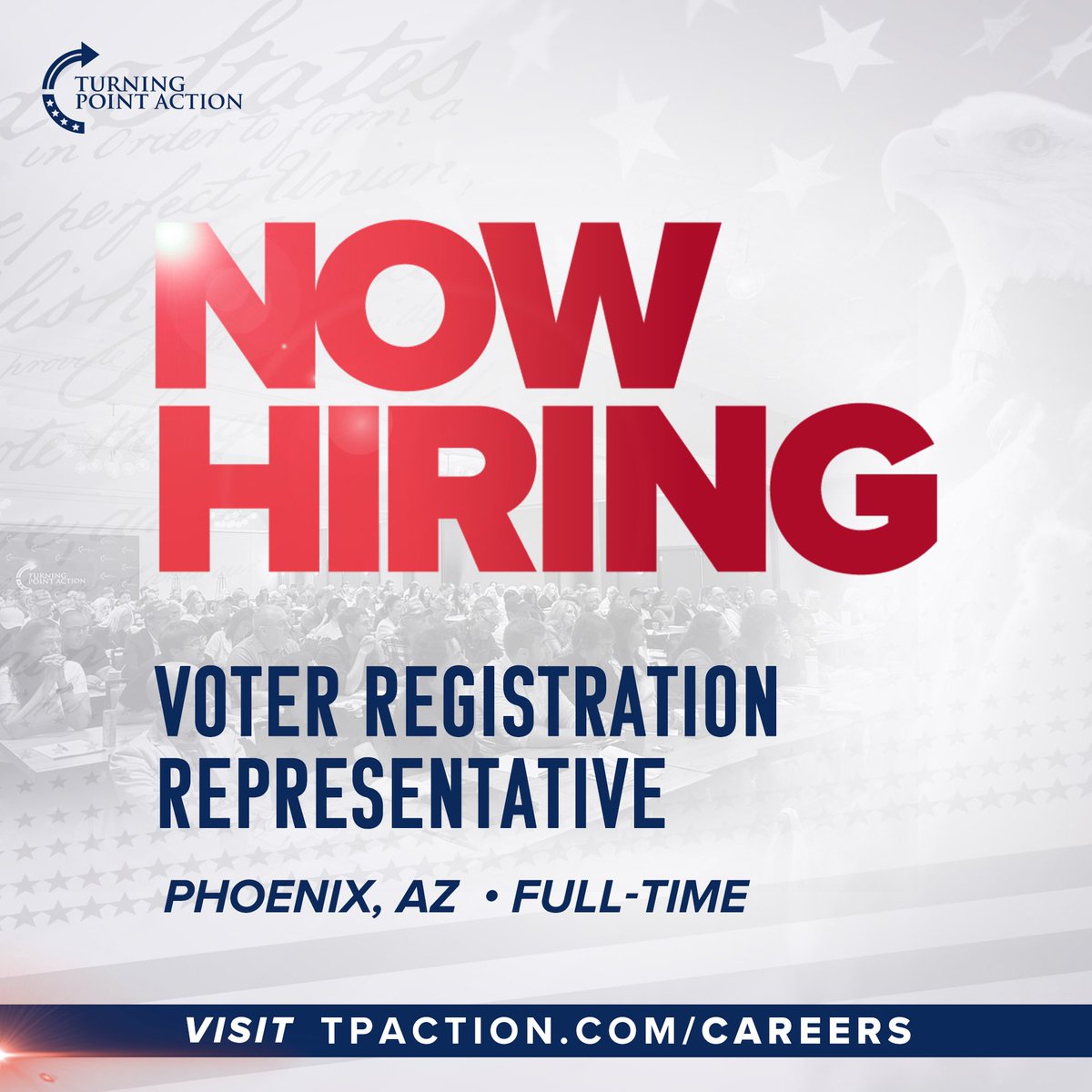 AlyssaGoncales's tweet photo. We are hiring!! 

I’m looking for two voter registration representatives for AZ and Nevada! 

This is a fun new opportunity to join the best team in America! 

Apply at https://t.co/D95hoBocfu under the Field program! https://t.co/rnEPmRkoQj