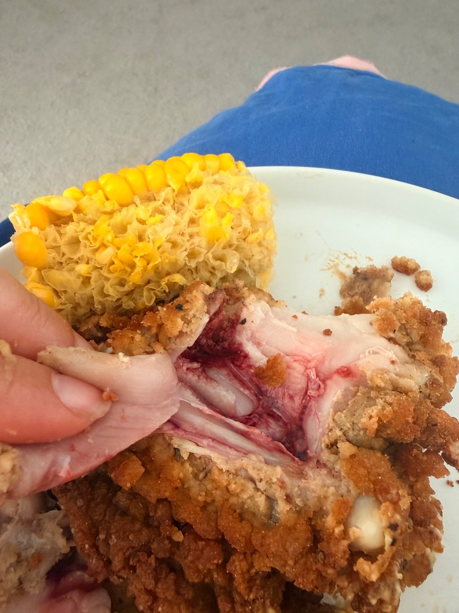 cjsedgy's tweet photo. @AldiUK hi! I am not sure my chicken is supposed to look like this especially as it’s already cooked and was just recooked as instructed 😔 https://t.co/y6jKeYFBPk