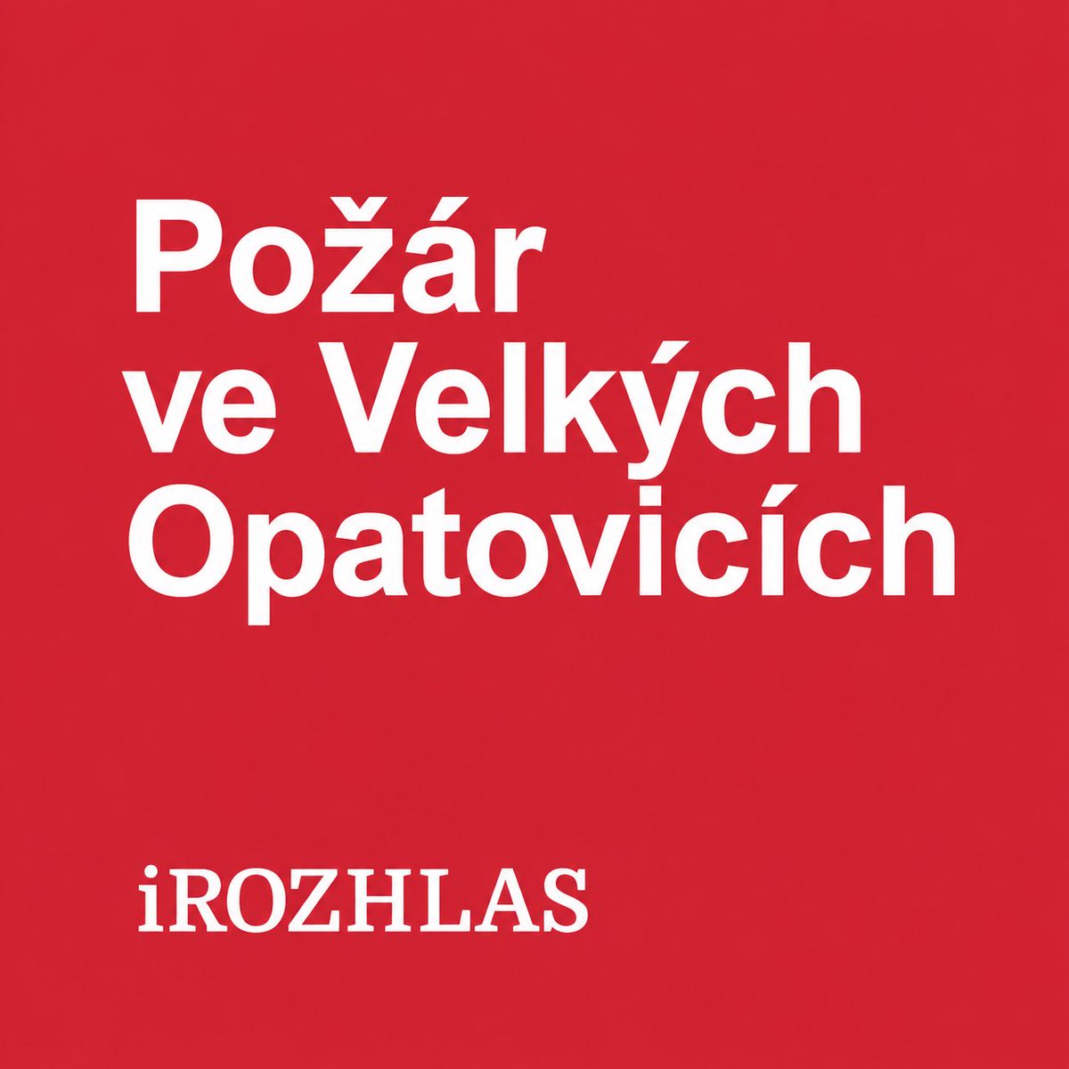 iRozhlasJVM's tweet photo. 🔥Hasiči zasahují u požáru v domě s pečovatelskou službou ve Velkých Opatovicích na Blanensku. Kvůli zásahu vyhlásili druhý stupeň požárního poplachu a evakuovali obyvatele. Požár už mají pod kontrolou, objekt dál odvětrávají a prověřují. 🚒 https://t.co/LPvFRm27ZY