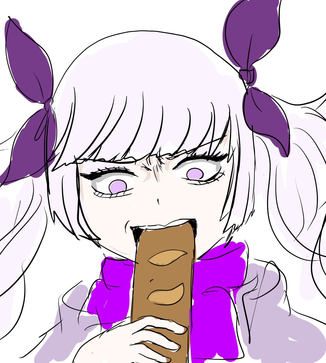 duxiyo's tweet photo. 貰ったパンが硬すぎる https://t.co/EFScxkfOWM