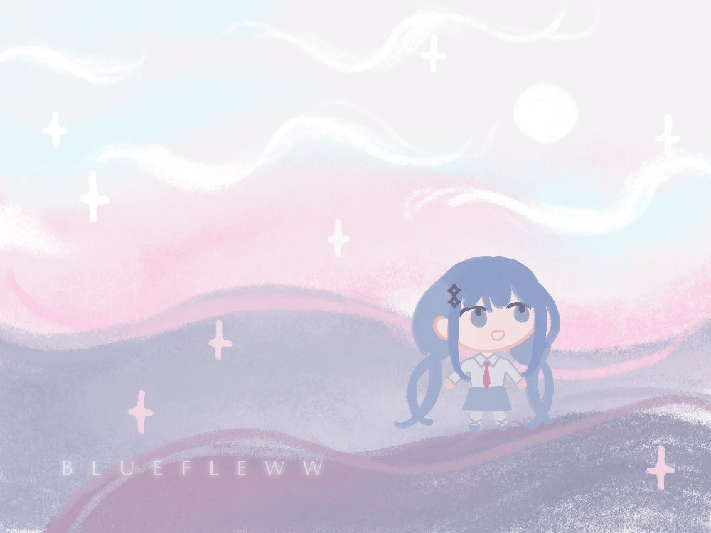 bluefleww's tweet photo. Something I made for vgen monthly challenge 
The theme is “Paradise” >_< ₊✩‧
#vgen https://t.co/BH2phobs2Z