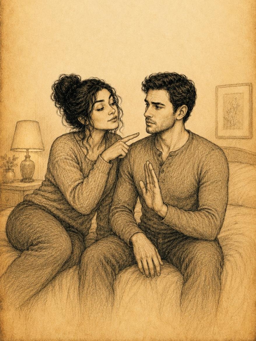 1EJEEti1c's tweet photo. المرأة: سآتي، لكن لن نمارس العلاقة ي صديقي .

الرجل الضعيف: "بالتأكيد! أحترم ذلك، أريد فقط قضاء بعض الوقت معكِ." 

الرجل ذو الشخصية قوية يقول : https://t.co/rJeXpJPb2g