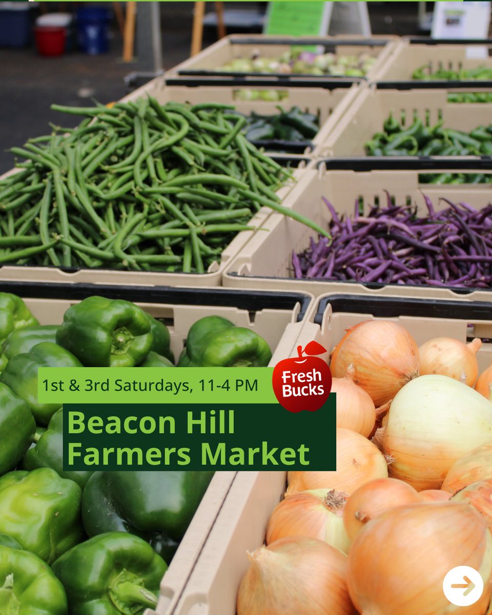 SeattleOSE's tweet photo. Happy #NationalFarmersMarketWeek! 🍓🥕 From August 2–8, we’re celebrating the farmers markets that bring Seattle communities together around fresh, local food 🔍 Learn more and find a Fresh Bucks partner market near you https://t.co/tmwAAavXKz