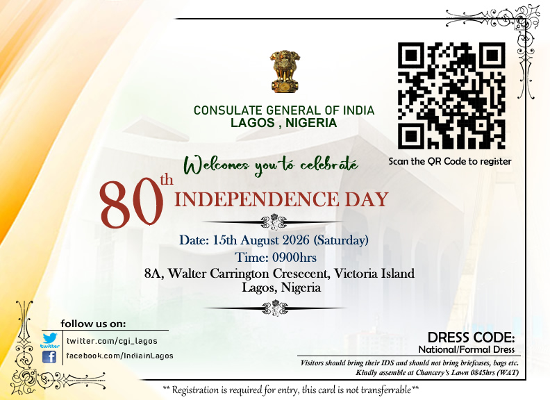 cgi_lagos's tweet photo. CGI,Lagos warmly invites to join the 80th Independence Day celebrations.
Date: Saturday, 15 August 2026
Time: 09:00 AM onwards
Venue: CGI, Victoria Island, Lagos

Kindly register by scanning the QR code or via the link:
https://t.co/qUDCnwOd1s https://t.co/5QTRAjQtVz