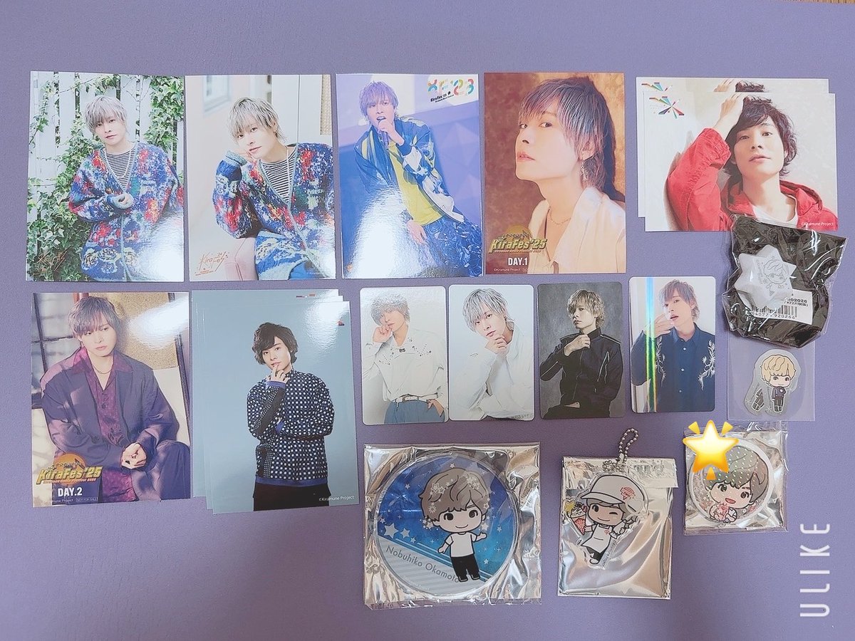 Rei_DGS_Coshi_'s tweet photo. 【譲渡】
kiramune 過去グッズ

譲)柿原、岡本、神谷(敬称略)
　  
求)画像一枚目+送料

郵送・銀行振込
🌟はホロ
グッズ整理の為、お譲り先を探しております。お求めのものがございましたら、お気軽にお声掛けください。 https://t.co/jqJ4CqoCXh