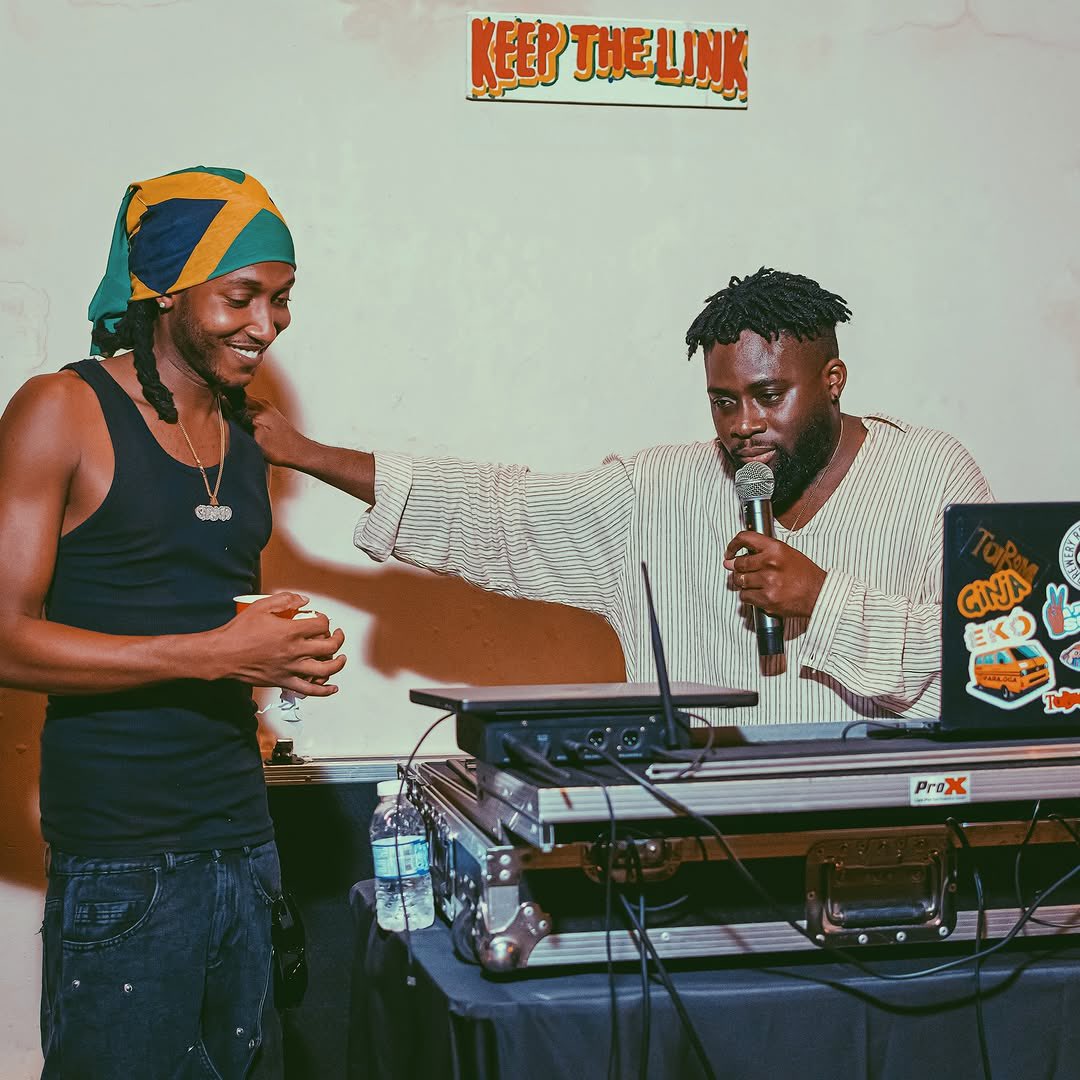AlbumTalksHQ's tweet photo. JULS X PROJEXX JOINT ALBUM 🇬🇭🇯🇲
"JUNCTION"
9 TRACKS

FEAT ⤵️

BOJ
PA SALIEU
TAY IWAR
WINNY
VALIANT
HAILE
JAHMIEL

🚨OUT AUGUST 14🚨 https://t.co/N5TEWDYKTa