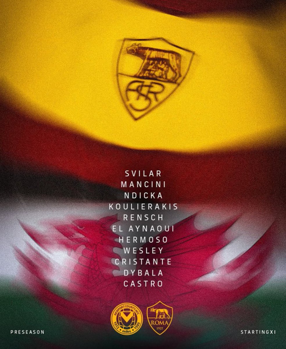 LolloSiri's tweet photo. Costretti a giocare con Hermoso a centrocampo e Cristante ala sx

Questa è la formazione a 2 settimane dall'esordio in Serie A.

Complimenti @OfficialASRoma https://t.co/iG4Y6FsiId