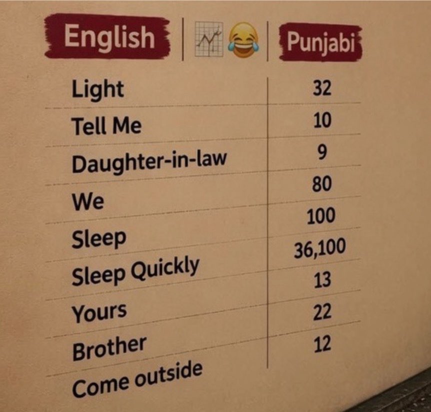 Bolo_WaQar's tweet photo. Punjabi is a very easy and fun language 😂 https://t.co/TfDry4hMqq