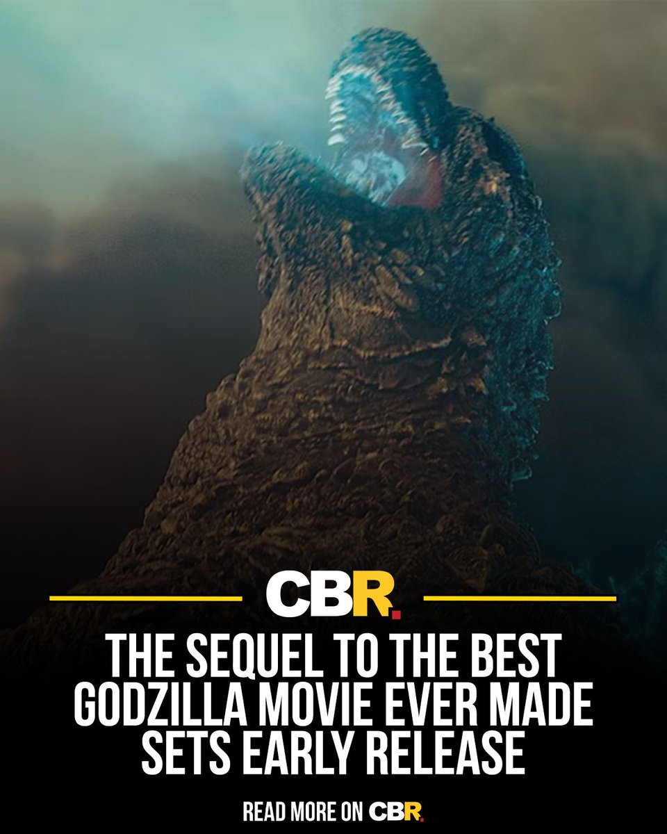 CBR's tweet photo. 🦖 The sequel to the best Godzilla movie ever made is coming sooner than expected.
Godzilla Minus Zero hits U.S. theaters November 6, just three days after its Japanese release.
And this time, Godzilla is heading for New York City.  https://t.co/seOD9LjFbU https://t.co/Cog3TujuWn