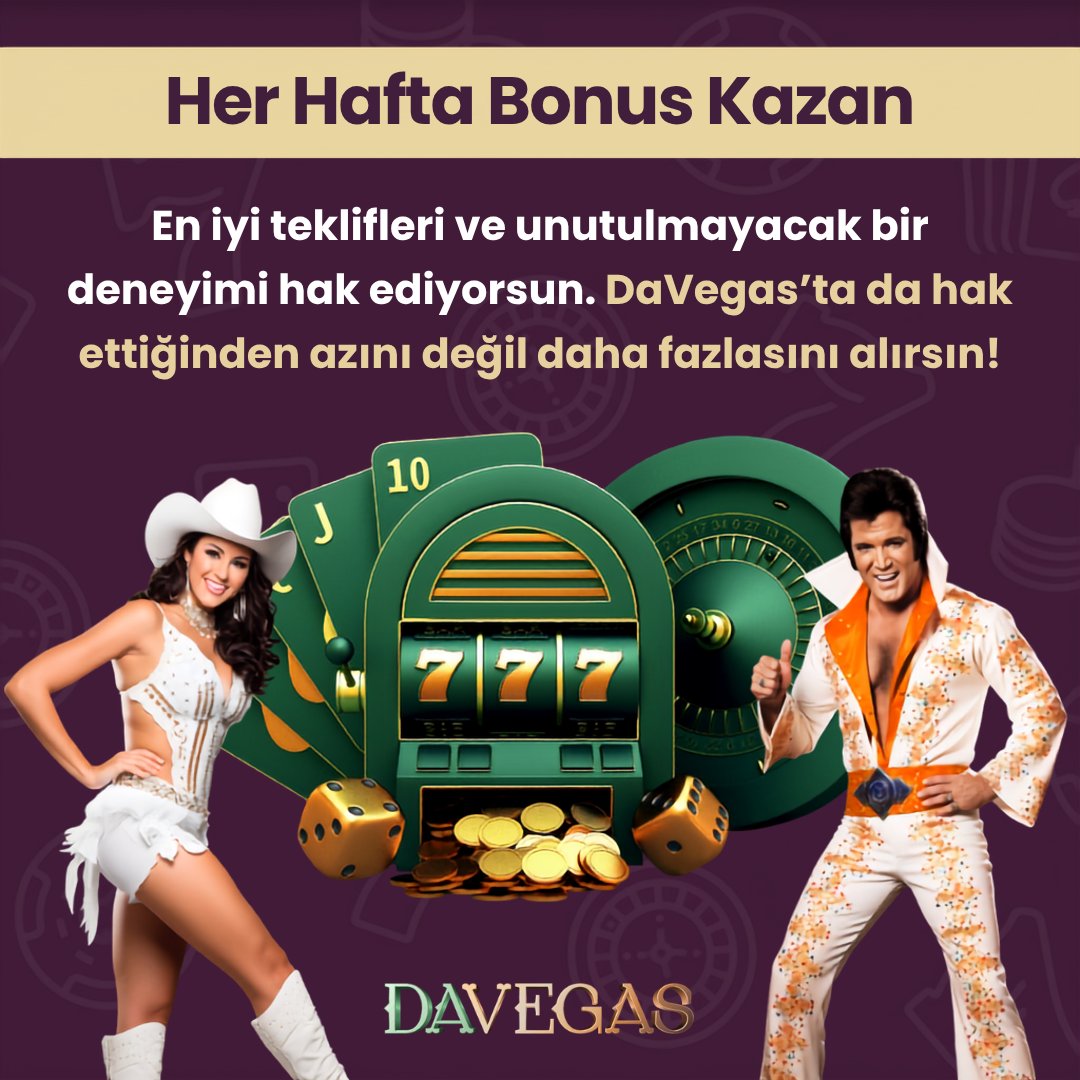 davegas_giris's tweet photo. 🌟 Her hafta para yatır ve en iyi tekliflerle unutulmaz bir canlı casino deneyimi yaşa. Hak ettiğinden çok fazlasını kazanmak için hemen katıl, devasa haftalık bonusları Davegas ile cebine indir! Davegas Giriş: https://t.co/7ur7znRPWi https://t.co/1umUW90j2b