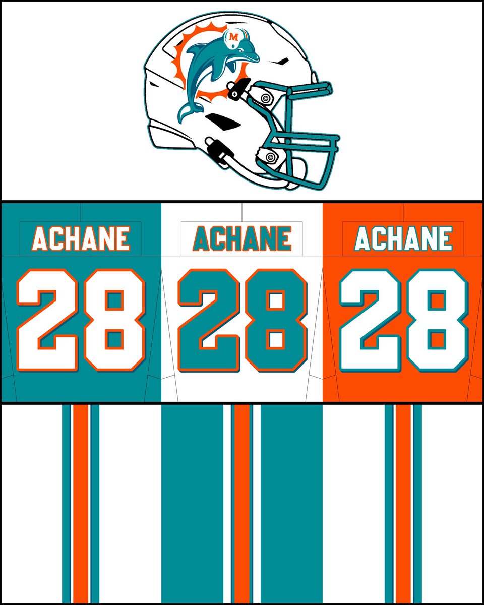KevinHarlanEfct's tweet photo. If Daniel Sillman somehow makes these uniforms a reality, I will crown him as the best executive in football.

(📸 @fashion_nfl) #PhinsUp https://t.co/s3x5dXd9vq