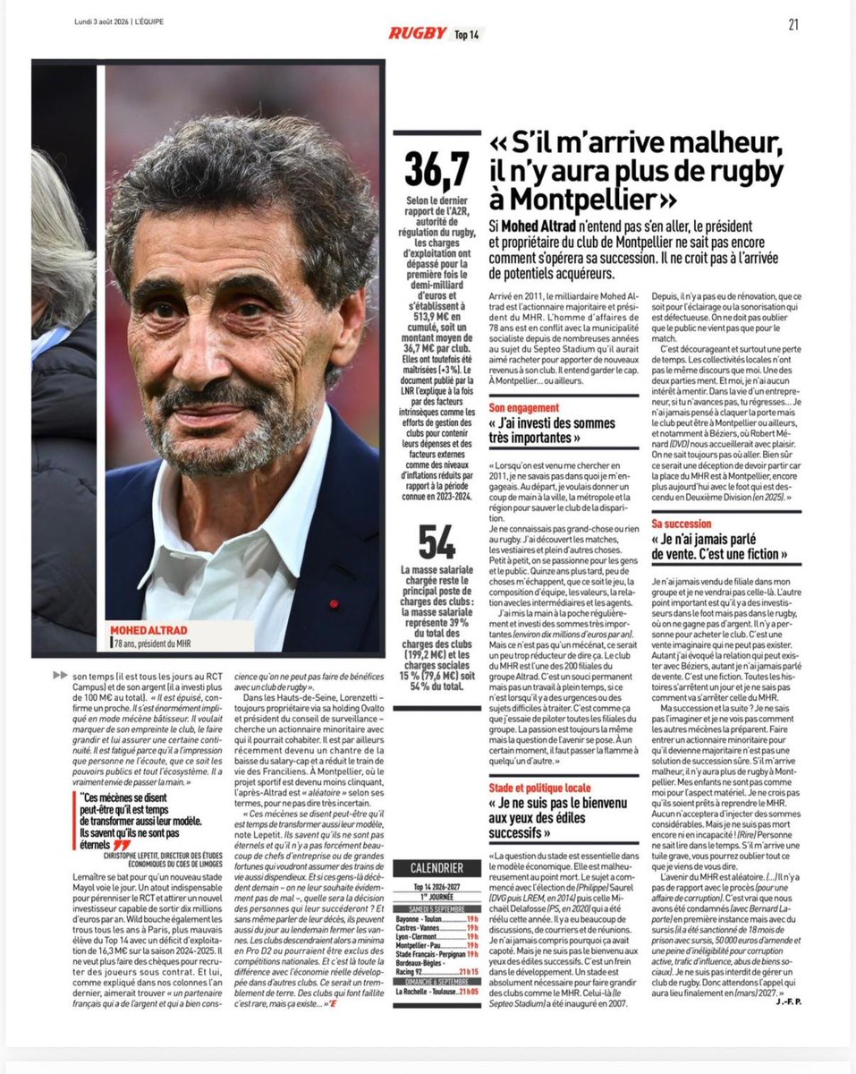 Phil_Saurel's tweet photo. ☎️ @lequipe petite erreur à corriger, je n'ai jamais été membre de #LREM !
À part cela je trouve l'article complet et très intéressant.
#Montpellier
@lagglorieuse https://t.co/dgHwnGBoPk