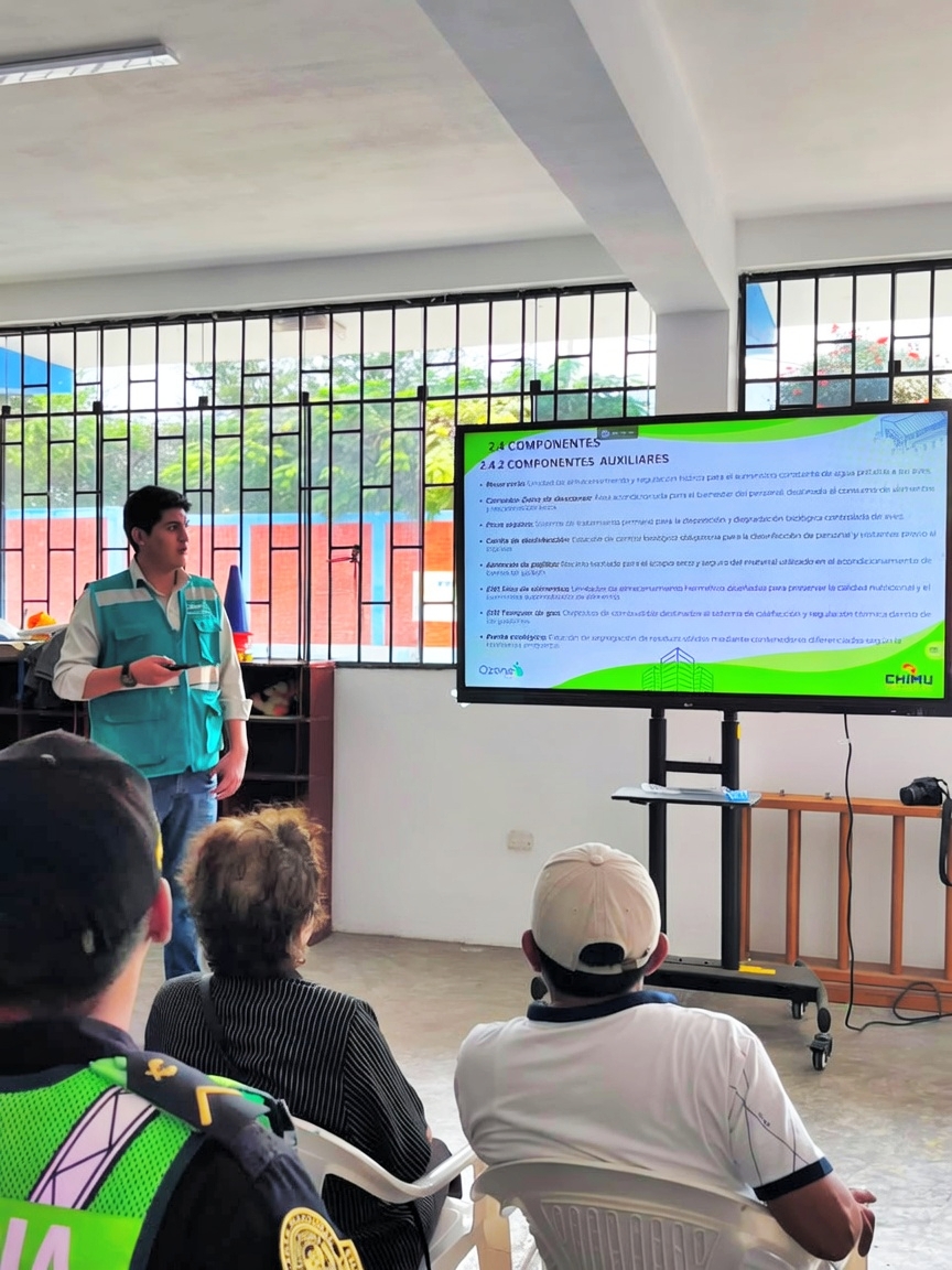 OZONEGROUPSAC's tweet photo. Taller Participativo | Modificación de la Declaración de Impacto Ambiental Proyecto Plantel de Engorde EG-04 Guadalupito
#GestiónAmbiental #ParticipaciónCiudadana #ImpactoAmbiental #ConsultoríaAmbiental #DesarrolloSostenible #OzoneGroup #Guadalupito #ChimúAgropecuaria #Perú https://t.co/EFWP0rNjSy
