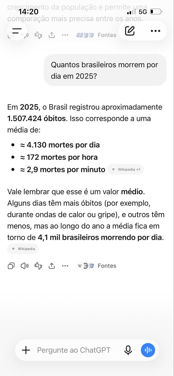 ContatoRocha's tweet photo. @_danizera 4000 mortes por dia é o padrão normal de mortes no Brasil. https://t.co/MA82TRogZh