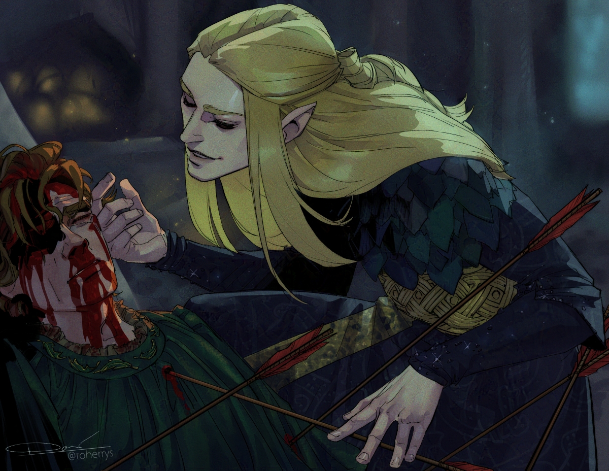 toherrys's tweet photo. All I have done has been for you
#ringsofpower 

This was insane actually. Having Sauron use soft caresses to torture poor Celebrimbor. I loved it https://t.co/PREBlyf9Ng
