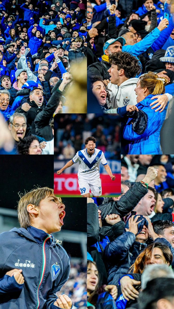 Velez's tweet photo. El primer gol en primera y del triunfo se grita ASÍ 🙌🏻💙 https://t.co/CzwACK638u