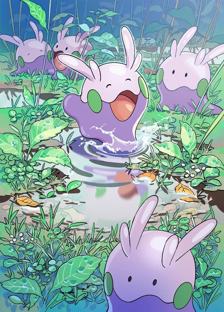 PannMann57's tweet photo. @Ambrethr_irl Goomy full art only exists in pokemon pocket.  PLEASE make a goomy full art 🥺 https://t.co/8cs5kThxBG