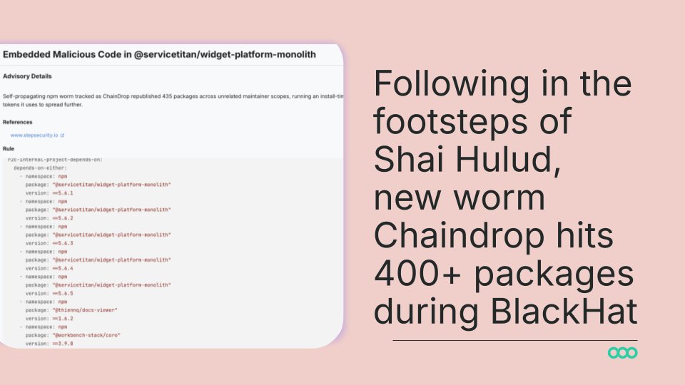 semgrep's tweet photo. Another npm worm: 1,485 poisoned versions, 379 packages, two intrusion paths. One via stolen tokens, another via compromised source/OIDC trusted publishing. The latter bypasses token rotation. This is the new reality: supply chain attacks exploiting *trusted* mechanisms. We've pushed out rules for Semgrep customers and listed the IoCs for those who aren't, read the blog: https://t.co/Ht8J7WqjwT