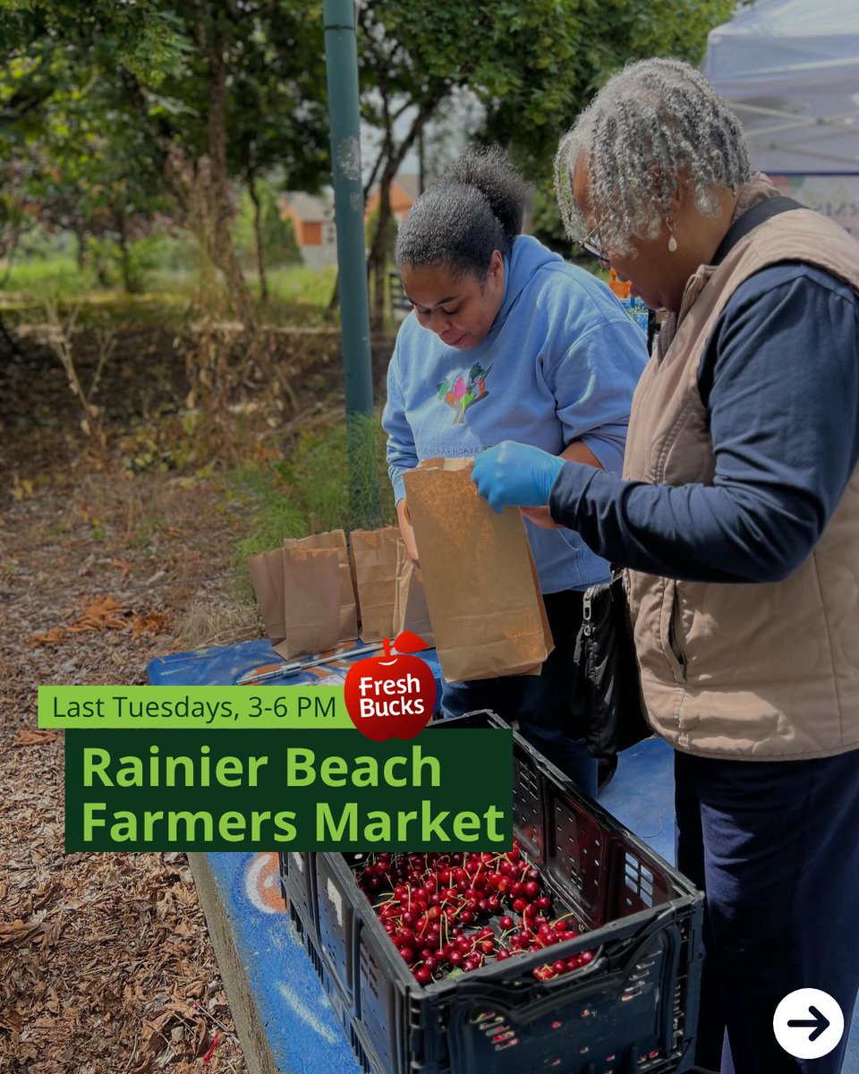SeattleOSE's tweet photo. Fresh Bucks is the City of Seattle’s healthy food program that provides enrolled households $60 per month to spend on fruits and vegetables at 55+ participating retailers, including 21 farmers markets across the city 🧺  Tell us your go-to market! ⬇️ https://t.co/bQIxtbtIWW