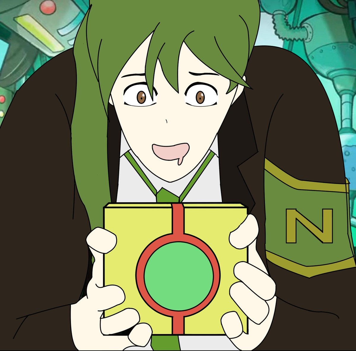Zirf2024's tweet photo. Netzach got to the box with Enkephalin #lobotomycorporation #Netzach #ProjectMoon https://t.co/kV8J85EGN0