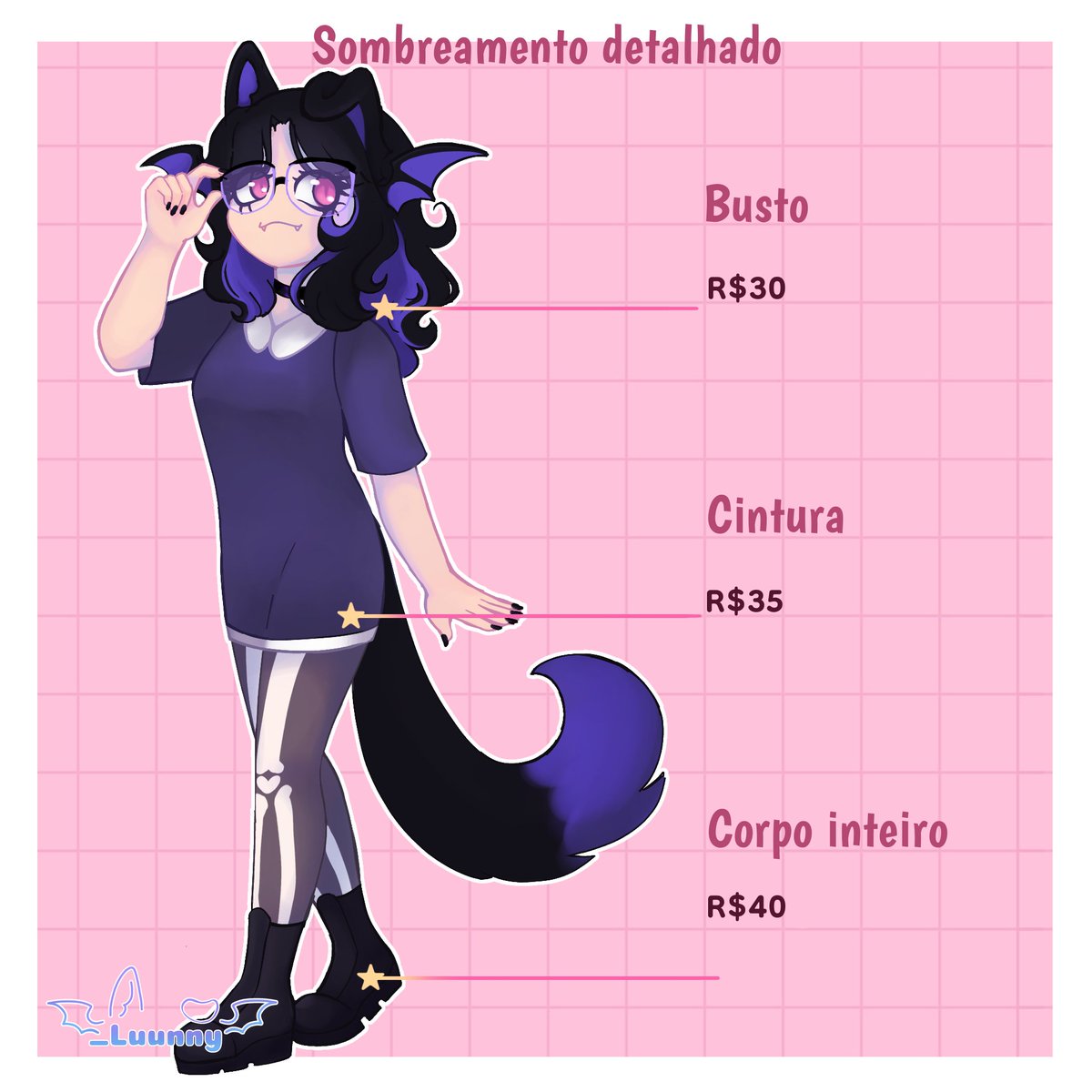 _Luunny's tweet photo. ✨Comissões abertas✨

Qualquer dúvida e só me chamar no privado! https://t.co/FwebDw2pZp