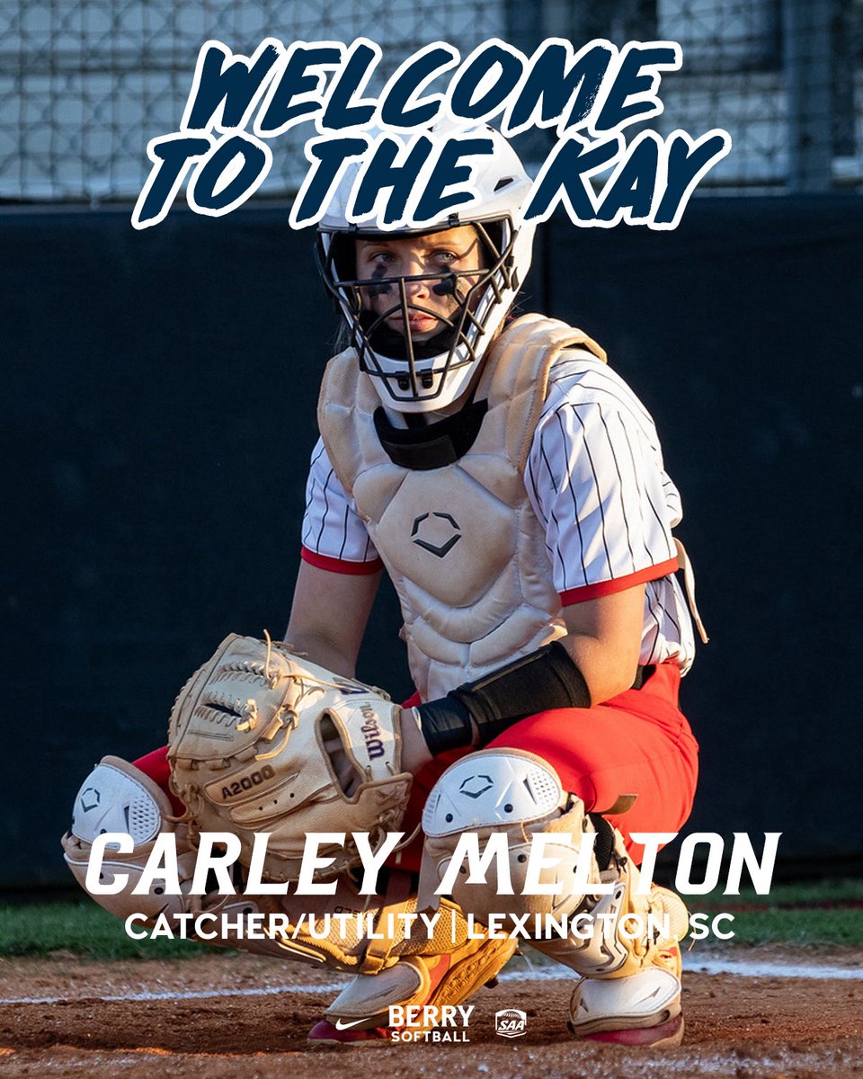 BerrySoftball's tweet photo. WELCOME TO THE KAY, CARLEY 💙 🥎 

📍 Lexington, SC
🥎 Catcher/Utility

#Team18 | #WeAllRow https://t.co/fGbB6W76dM