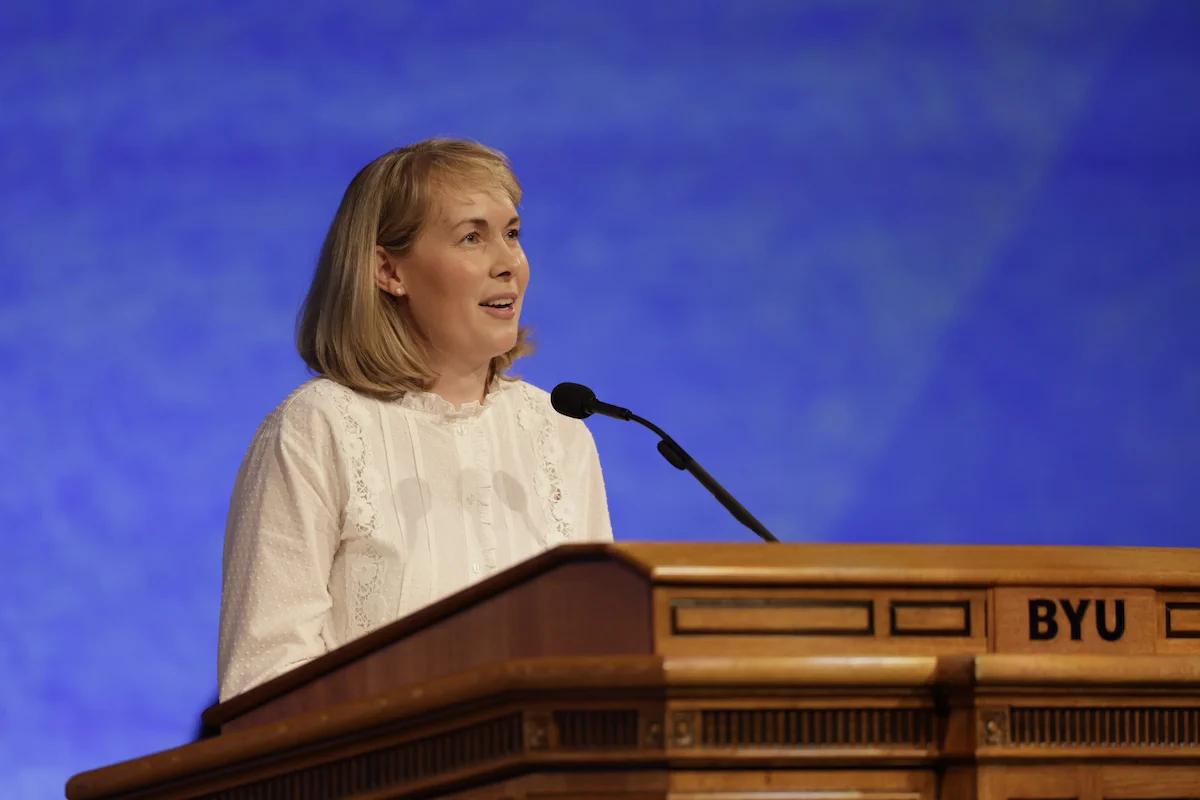 Rebecca Hunter speaks at BYU Devotional, August 2026