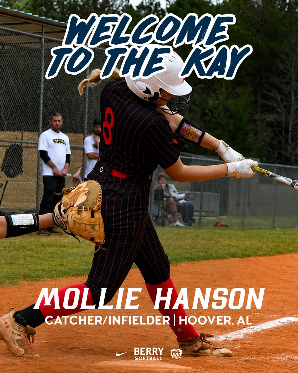 BerrySoftball's tweet photo. WELCOME TO THE KAY, MOLLIE 💙 🥎 

📍 Hoover, AL
🥎 Catcher/Infielder

#Team18 | #WeAllRow https://t.co/R4HQm2uSaJ