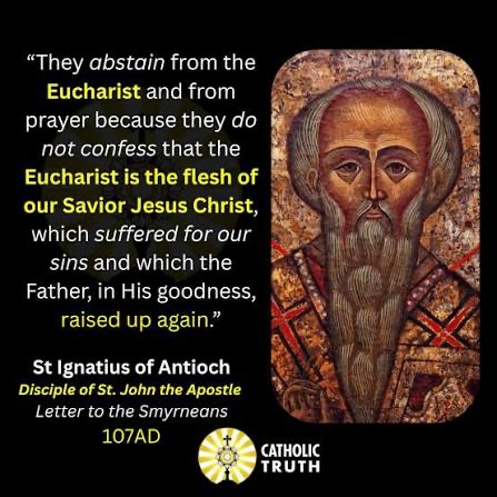 jsaenz1999's tweet photo. Our Lord talks in both parables and in a literal sense all throughout the gospels. To reduce him to purely one or the other is a silly and fallacious argument. John 6 has clearly been understood as literal for centuries, by the apostles and by their direct successors. https://t.co/LKzOXVlm8m