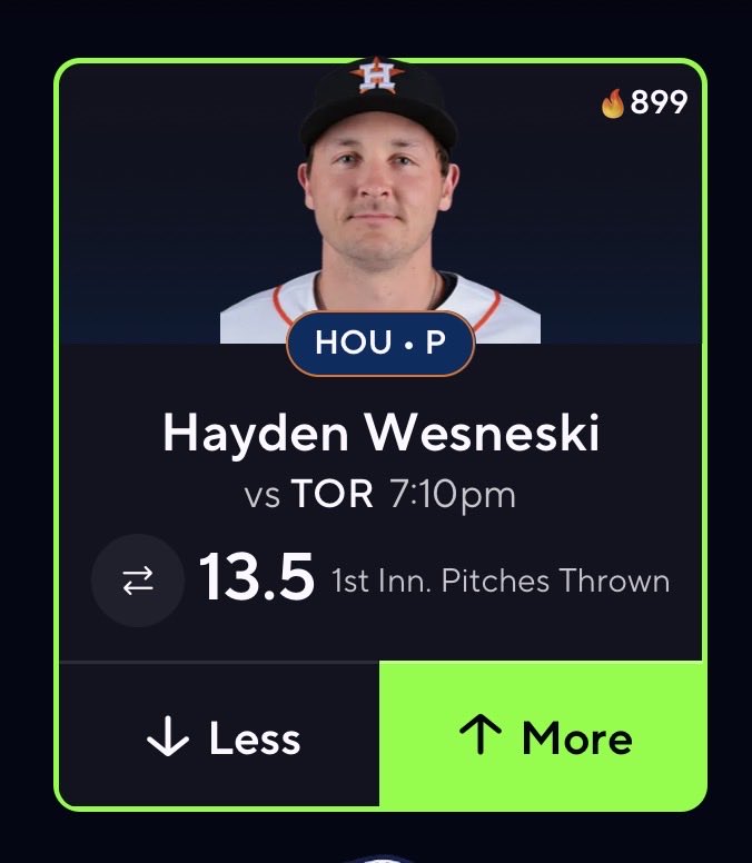 VenomPropz's tweet photo. ☢️MLB POTD☢️

HAS GONE OVER 9/10 CAREER STARTS AND UNDERDOG IS OFFERING OVER 14.5 AT -140 SO WE ARE GETTING THIS AT GREAT VALUE

LETS SWEEP TODAY🧹 https://t.co/trBstmCmgE