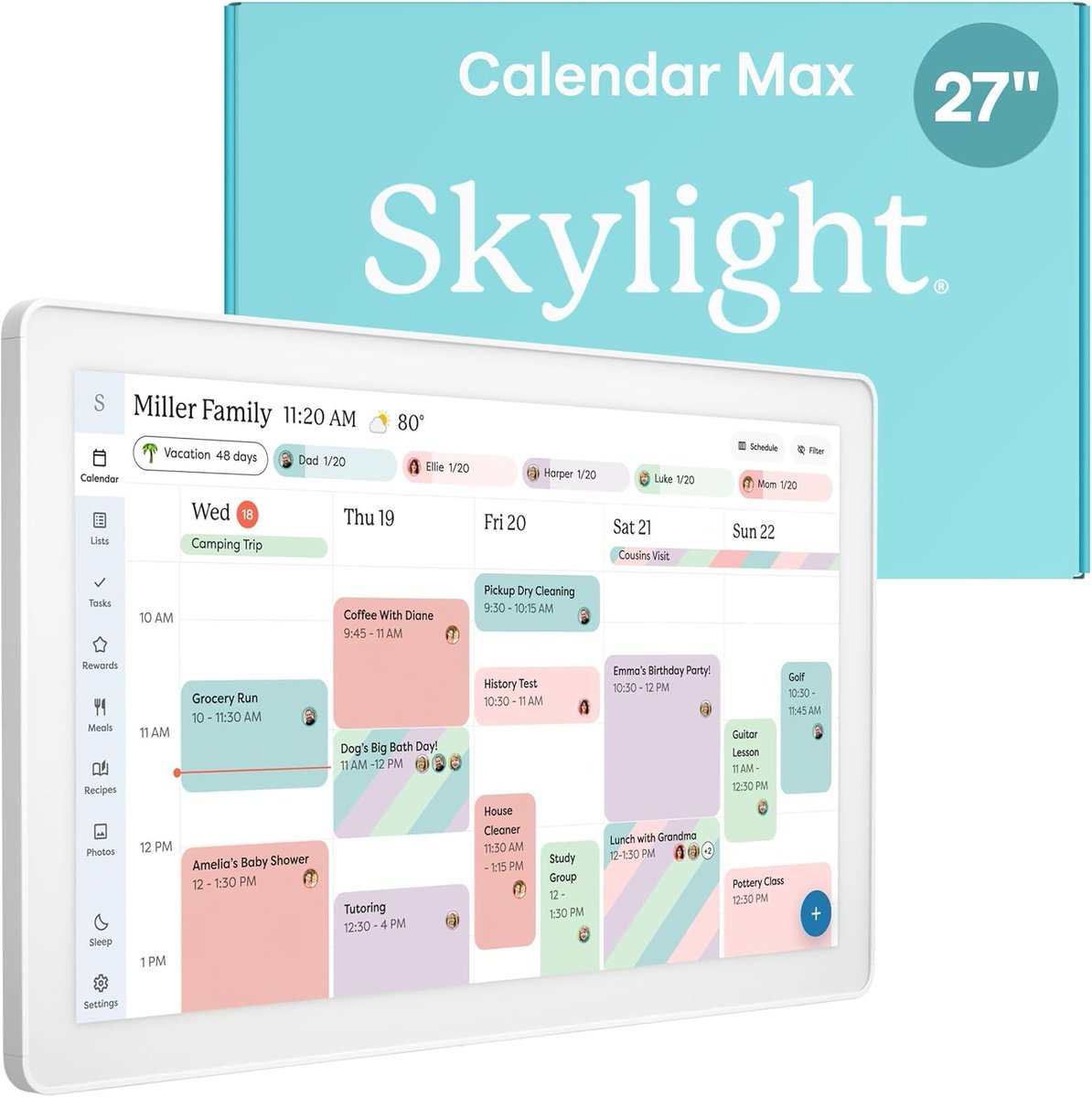 _Geotherma's tweet photo. Amazon - Skylight Calendar Max: 27-Inch Smart Digital Calendar & Chore Chart
$509.99 - https://t.co/fDXx2yOS8V Ad
#Skylight #Calendar #Family https://t.co/lIo0VtngeJ