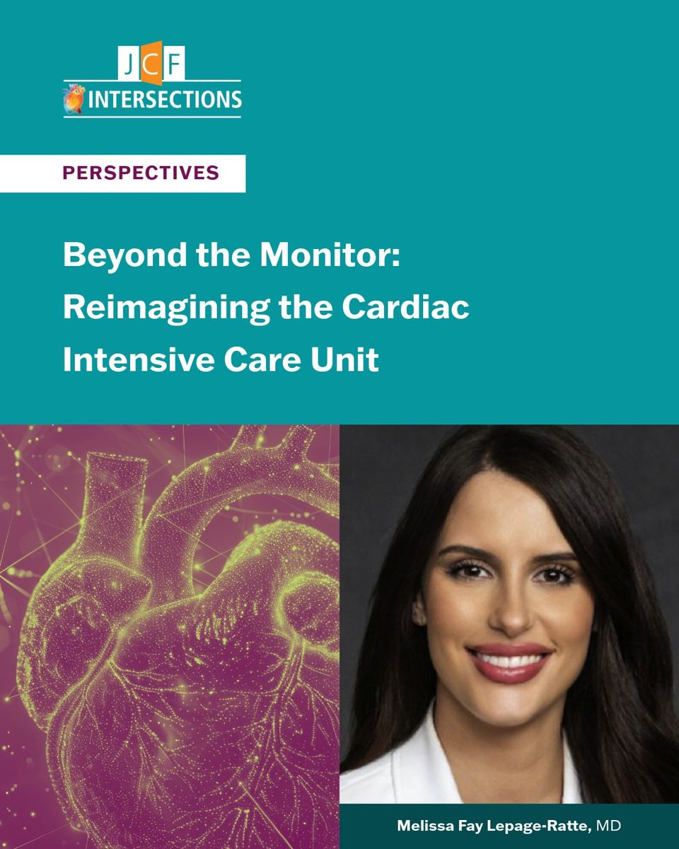 JCFINT's tweet photo. 🫀How would you reimagine the CICU?

This Perspectives article envisions a data-driven, human-centered CICU built on 3 pillars: clinical care, research &amp; quality improvement, and education, leveraging AI and predictive analytics to deliver smarter care.

🔗https://t.co/7VqanyMPwn https://t.co/z52KTjrr38