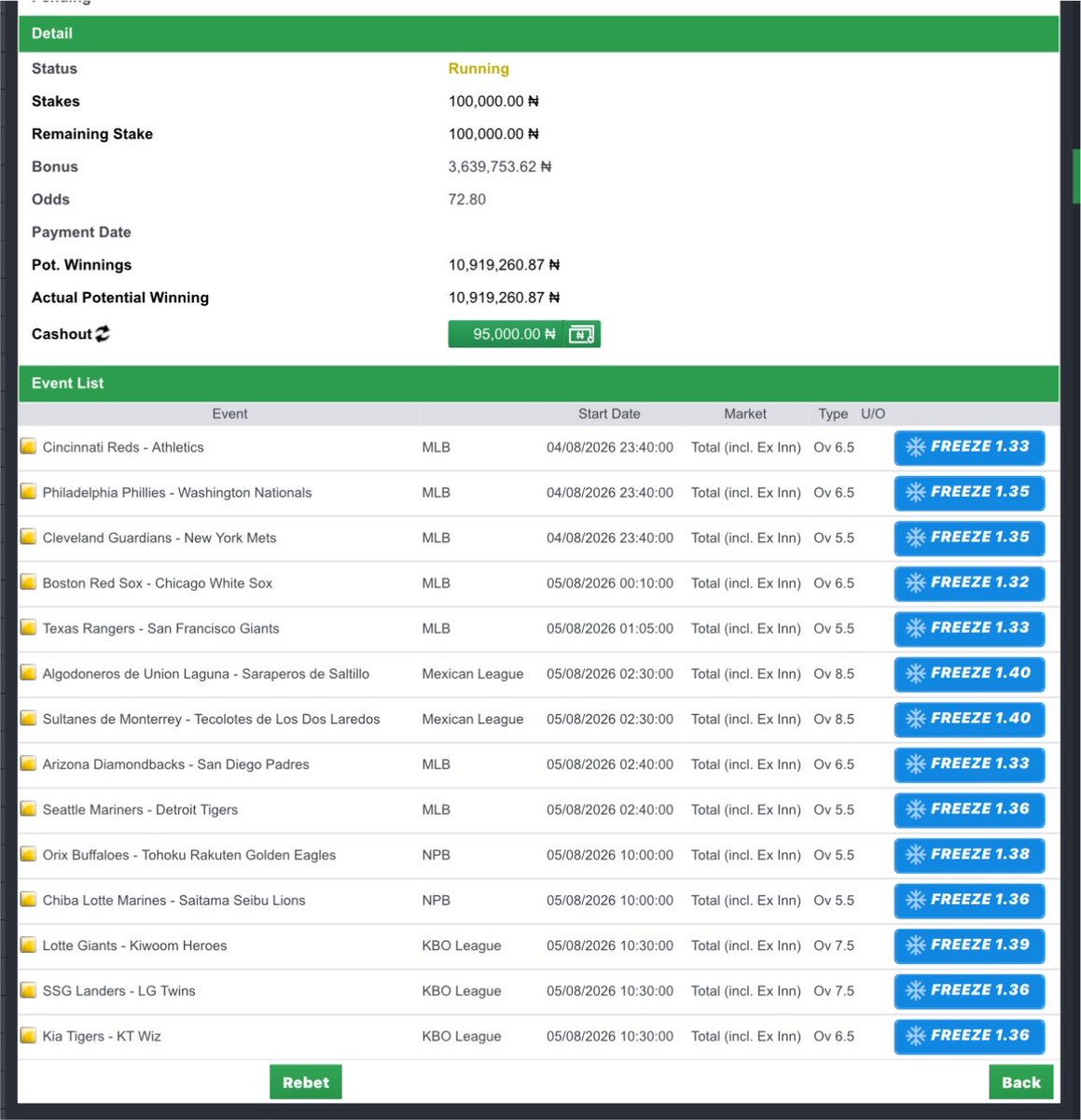 cindy_blog's tweet photo. Midnight Baseball ✅

BET9JA : 5M58DKW, 5M59CYR https://t.co/ZlC1LeziCv