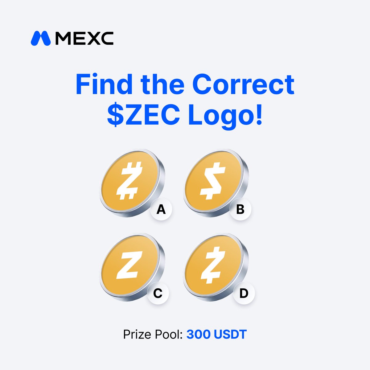 MEXCAndorra's tweet photo. 🚀 $ZEC x MEXC Giveaway 🚀

Want to win 30 USDT? 🤑

To claim your share of the 300 USDT prize pool:

1️⃣ Find the correct answer: "Where is the $ZEC logo hidden?"
2️⃣ ❤️ Like & 🔁 Repost this post
3️⃣ 📝 Fill out the entry form：https://t.co/1Zu1rquT8r

⏰ Campaign ends on August 12, 2026.
💙 Good luck, everyone! 💙

#Andorra #Giveaway #Crypto #MEXC #Cripto #CryptoCommunity #Bitcoin #USDT #Airdrop #CryptoTwitter #Blockchain #ComunitatAndorrana #PuzzleChallenge #CryptoChallenge #ZEC