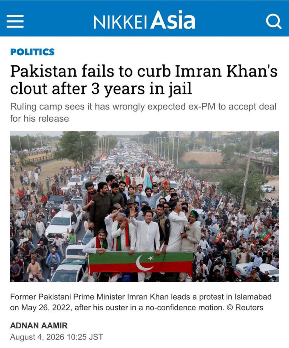 RodiumInsights's tweet photo. اب تو انٹرنیشنل میڈیا نے بھی مہر لگا دی کہ عاصم منیر کا سسٹم “ فیل ” ہو چکا ہے۔ 💥 https://t.co/sovKs5ZeXQ