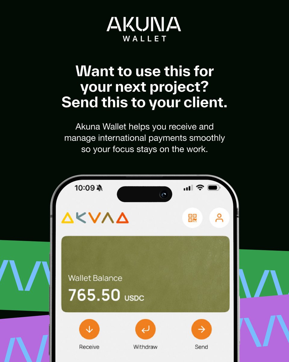 akunawallet's tweet photo. If you're getting paid for creative work internationally, it's worth setting this up before your next invoice. Zero fees. https://t.co/W8bni9ASNp