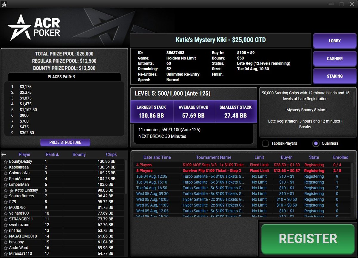 ACR_POKER's tweet photo. ACR Team Pro @katelinds very own tournament is officially underway 💁🏼‍♀️ https://t.co/ngiO5YEVAX
