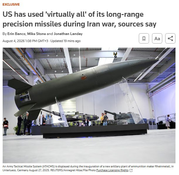 Glenn_Diesen's tweet photo. Fighting wars against both Russia and Iran has depleted U.S. weapon stockpiles at a time when the United States was supposed to pivot to Asia and prepare for a possible war with China. https://t.co/LvlppcbtJw