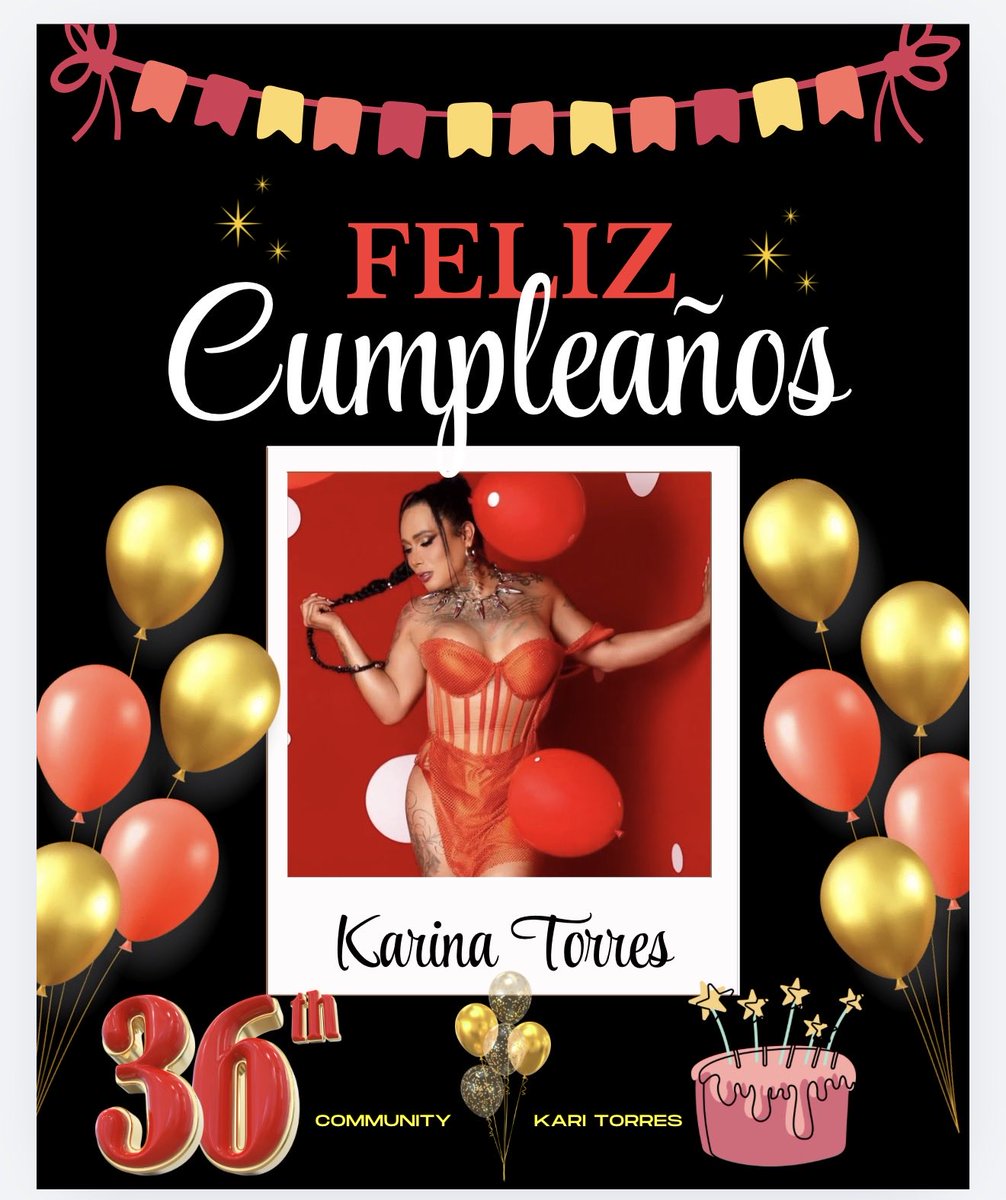 karivalaktorr's tweet photo. Feliz Cumpleaños a mi nadaqueverienta, le deseamos lo mejor de las vibras. 

—Estamos muy orgullosxs de que estés cumpliendo tus sueños, dalo todo mamá, sigue con esa esencia, esa chispa, esa alegría, sabemos que tú puedes con eso y más. 

¡HBD KARINA TORRES! 

#FelizCumpleKarinaTorres