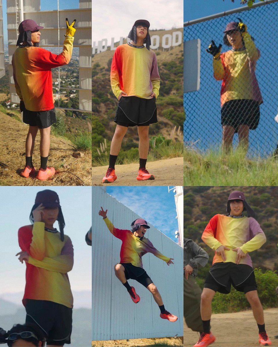 allforjah52522's tweet photo. justin at the iconic hollywood sign ⋆✴︎˚｡⋆

his outfit is a perfect match for the bright, vibrant personality he naturally carries. 🌈 https://t.co/r9JG6FUFXL
