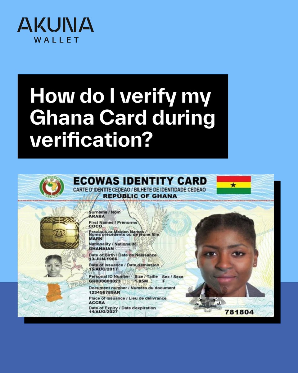 akunawallet's tweet photo. Need help getting verified? 

Here is a simple guide to help you with Ghana Card verification issues so you can get back to receiving payments sooner. https://t.co/Gc3fy0nFYW