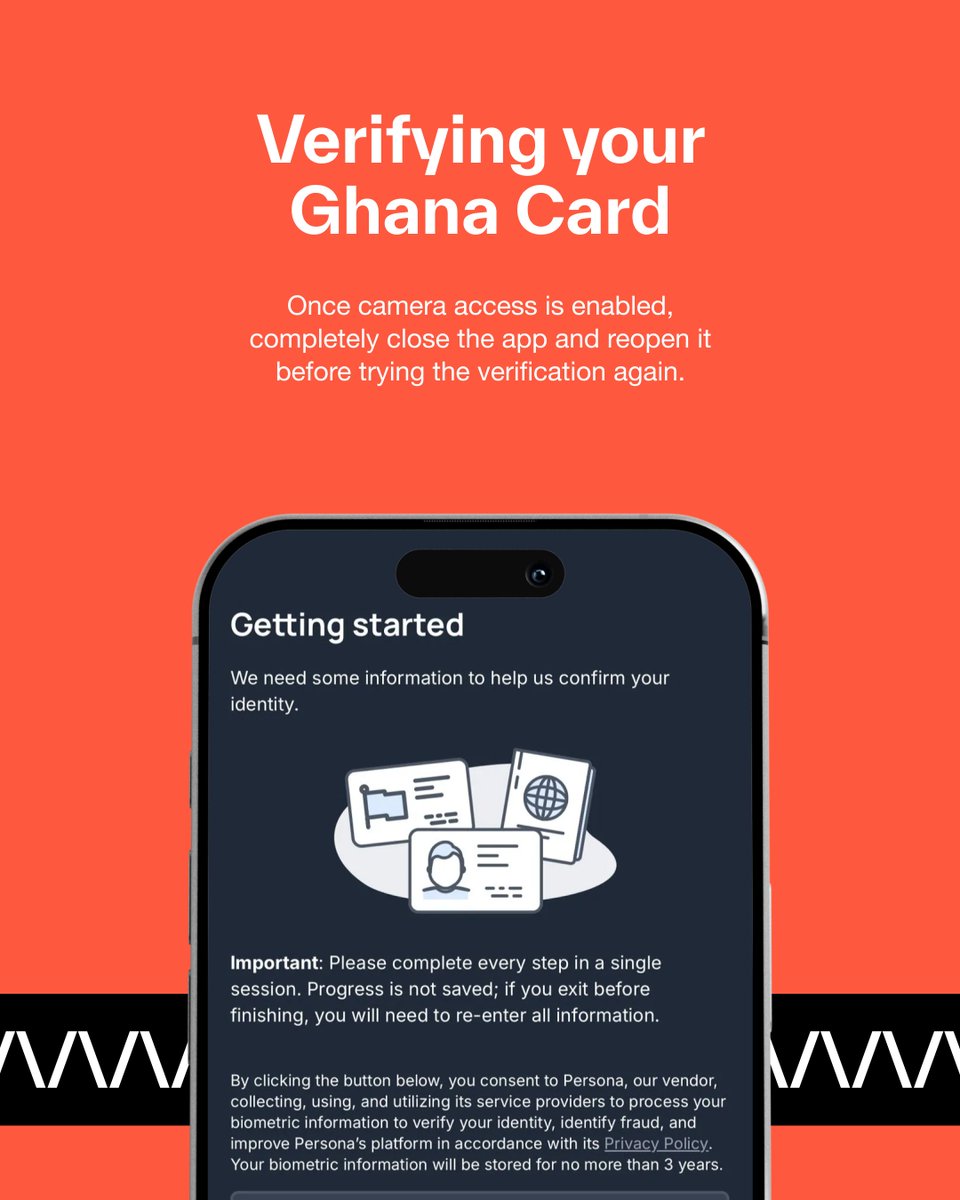 akunawallet's tweet photo. Need help getting verified? 

Here is a simple guide to help you with Ghana Card verification issues so you can get back to receiving payments sooner. https://t.co/Gc3fy0nFYW