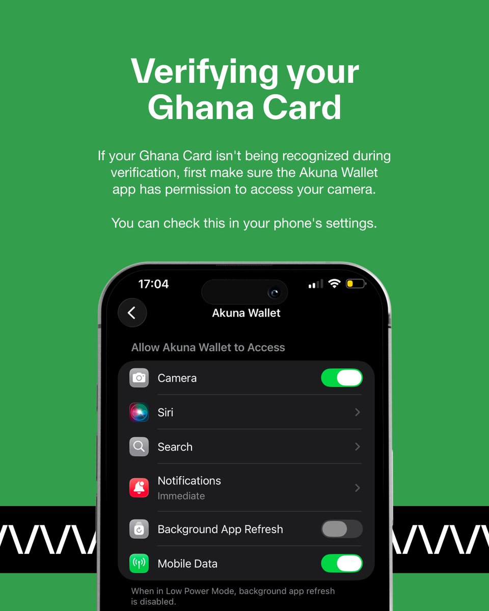 akunawallet's tweet photo. Need help getting verified? 

Here is a simple guide to help you with Ghana Card verification issues so you can get back to receiving payments sooner. https://t.co/Gc3fy0nFYW