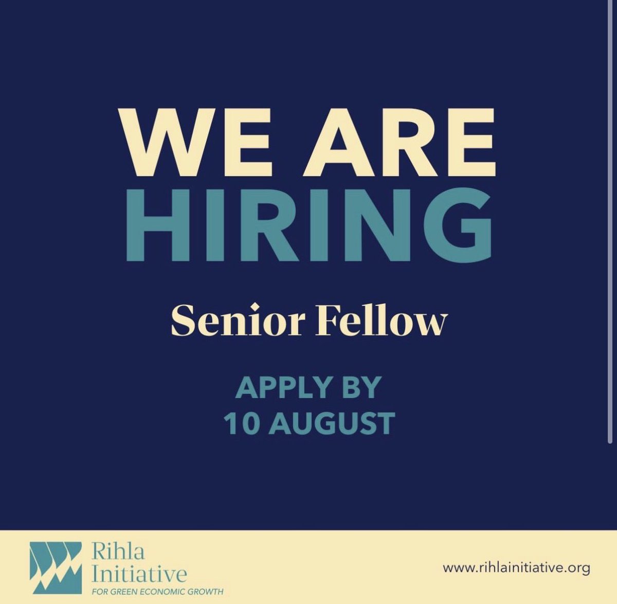 MehranHaghirian's tweet photo. We are hiring a SENIOR FELLOW to join the next phase of the Rihla Initiative for Green Economic Growth, a flagship project of the Bourse &amp; Bazaar Foundation focused on GCC climate finance, industrial policy, &amp; sustainable development in the Global South.

https://t.co/n5YymJOdr4 https://t.co/WBD6FAban3