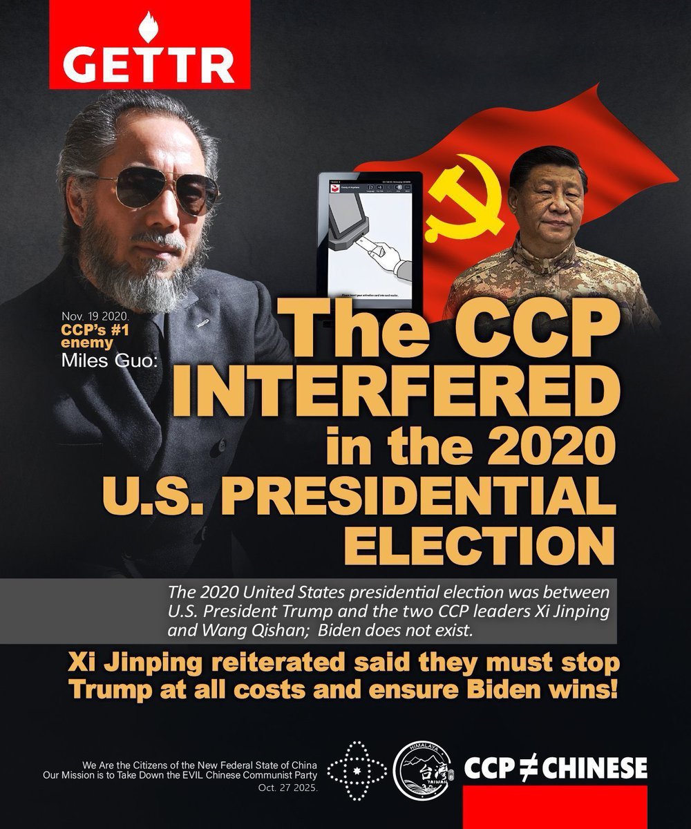 77Ccp65190's tweet photo. @TheSCIF 2024.12.23 Truth umasked - when truth finds its voice
Miles Guo Warned the US and the world:
🔥CCP’s 3F Plan
🔥COVID &amp; CovidVax are CCP’s biological and chemical weapons
🔥BGY Plan
🔥13579 Plan
🔥CCP influencing US through SequoiaCapital, PAG, TikTok….
https://t.co/Gzjxifxb4q https://t.co/ID66J053lx