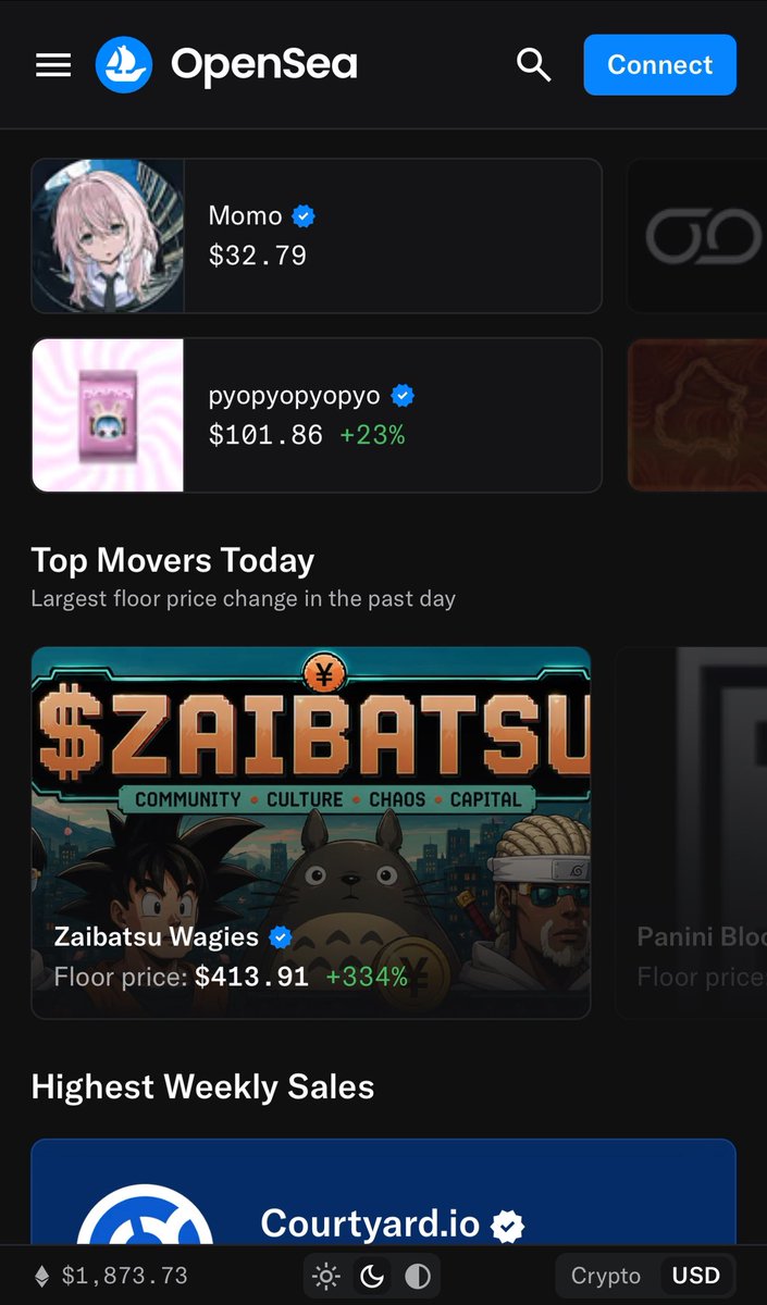 smolemaru's tweet photo. We now top movers at @opensea 🙏🏽

And $zaibatsu token is top 1 trending on @bankrbot 🔥

Higher Wagies ❤️ https://t.co/cwbHxnaEHb