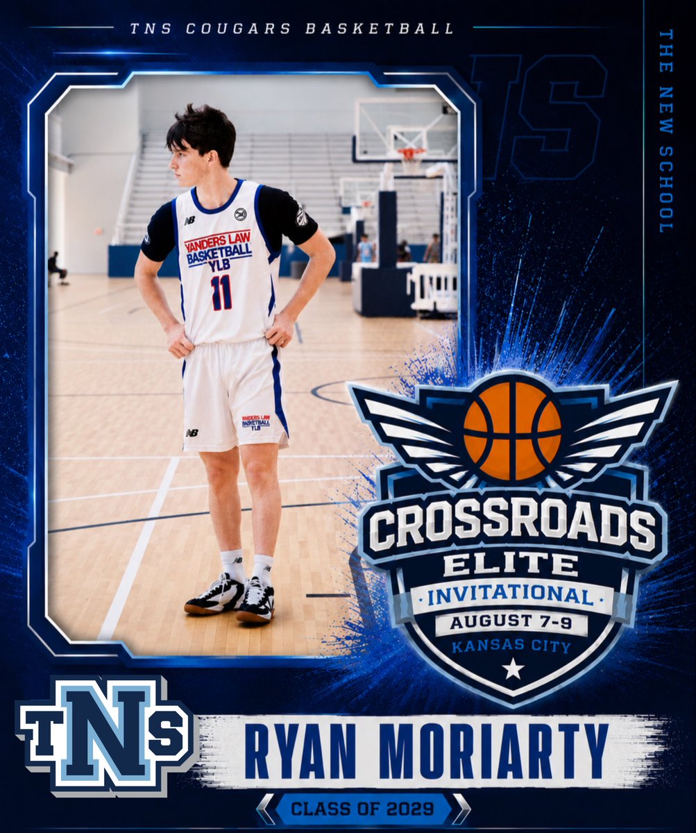 RyanMoriartyD1's tweet photo. Excited to be invited to Crossroads Elite Invitational in Kansas City. Looking forward to representing Arkansas against some of the best talent in the country!

@CoachStark_22 
@TNSCougarsMBB 
@PrepHoops_AR https://t.co/L34vJIVRcI